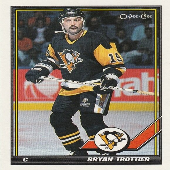 Bryan Trottier Pittsburgh Penguins NHL Hockey Card Collection - 3 Card Set - Picture 3 of 4